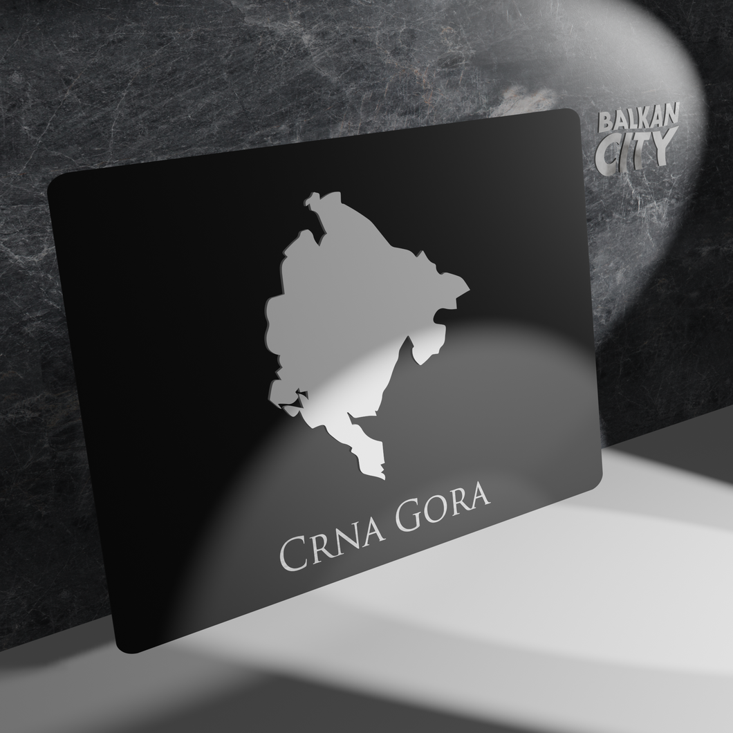 Crna Gora Acrylic Plate 3D | BalkanCity