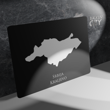 Load image into Gallery viewer, &quot;Kraljevo&quot; Srbija Acrylic Plate 3D A3 | BalkanCity
