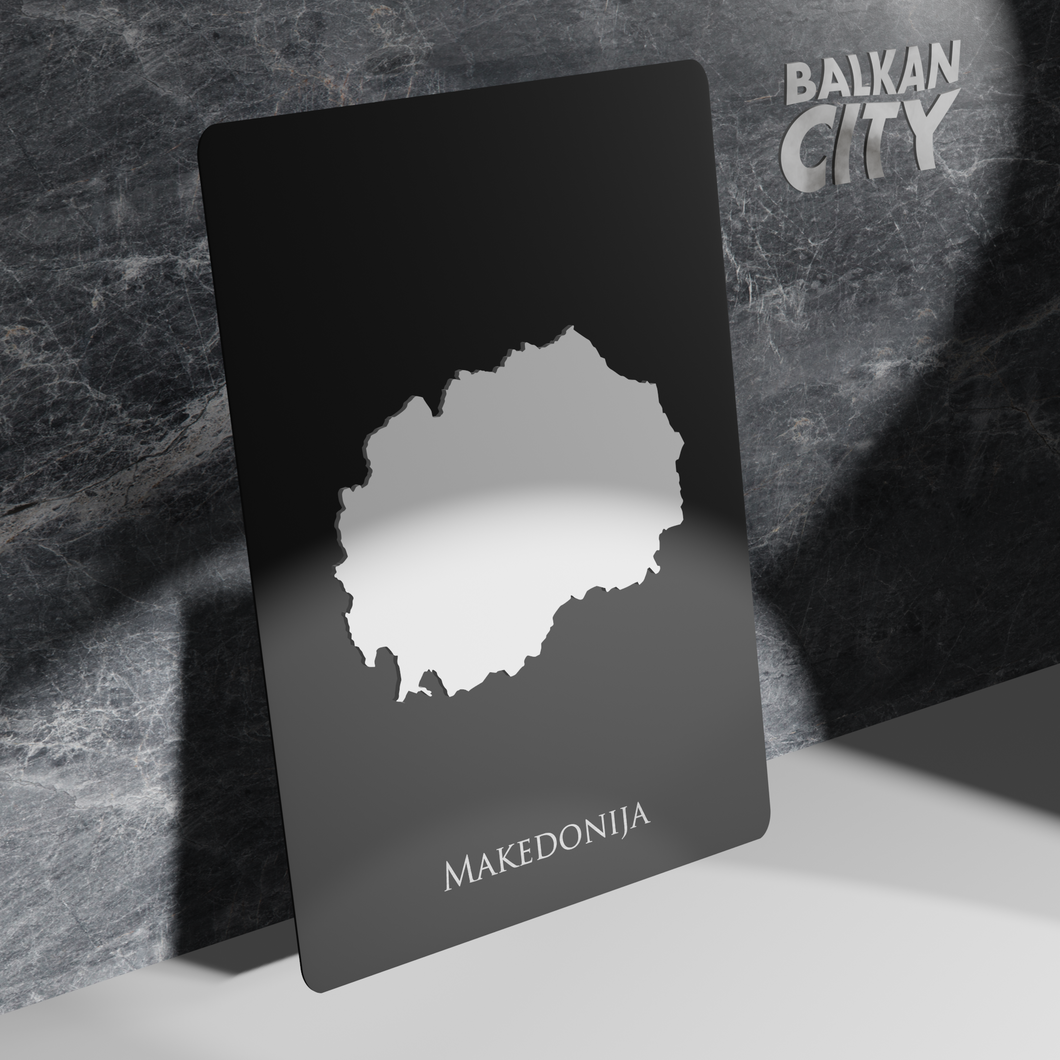 Makedonija Acrylic Plate 3D | BalkanCity