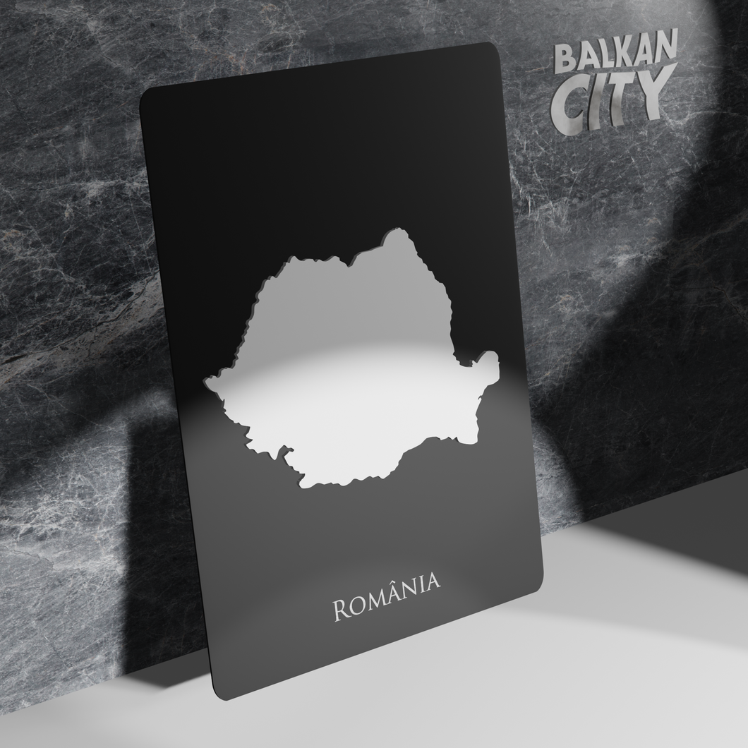 Romania Acrylic Plate 3D | BalkanCity