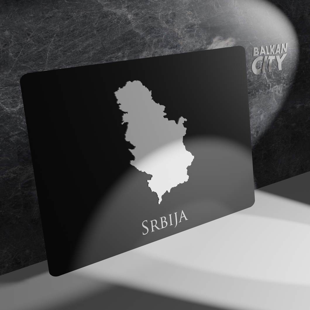 Srbija Acrylic Plate 3D | BalkanCity