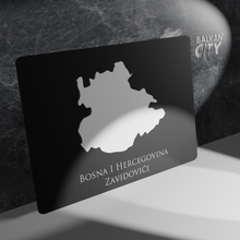 Load image into Gallery viewer, &quot;Zavidovići&quot; Bosna I Hercegovina Acrylic Plate 3D A3 | BalkanCity
